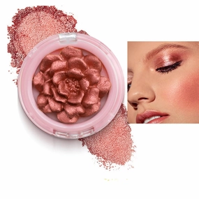 Rose Toy Blush, Rose Blush, Rose Blush Flower Makeup, 3D Rose Blush Highlighter, Body Brightening Face Eye Nose Shadow Three-Dimensional Contouring Blush Powder (06, M)