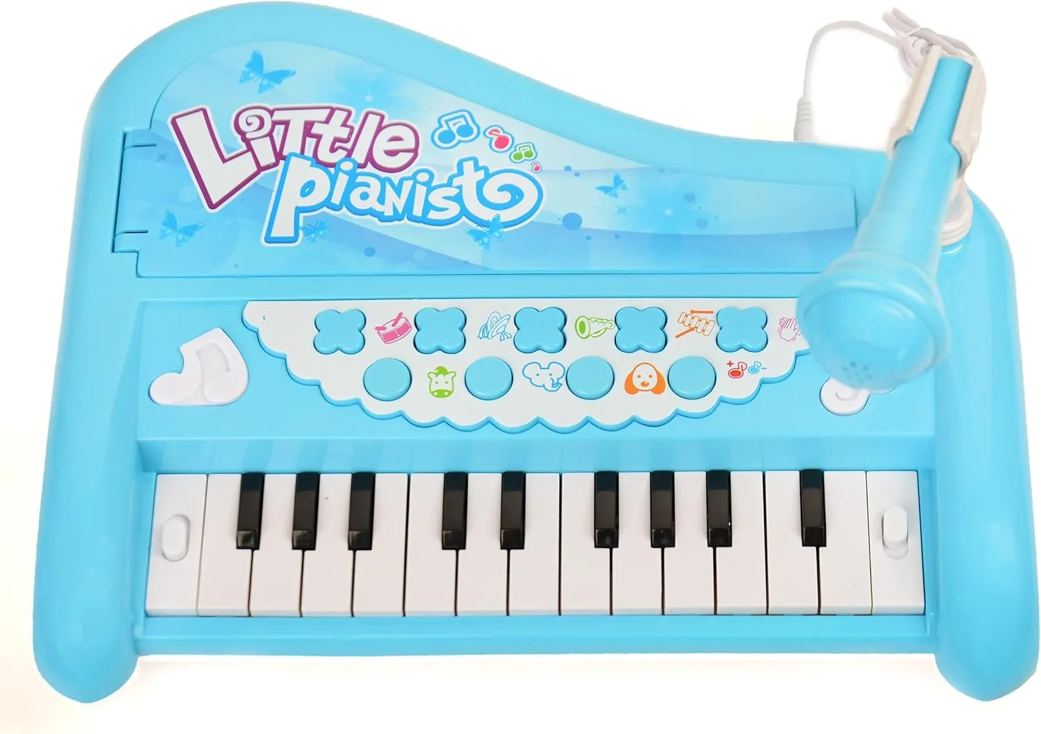 Roxie Piano Teaching Toy with Musical Keyboard and Microphone for Kids Boy Girl