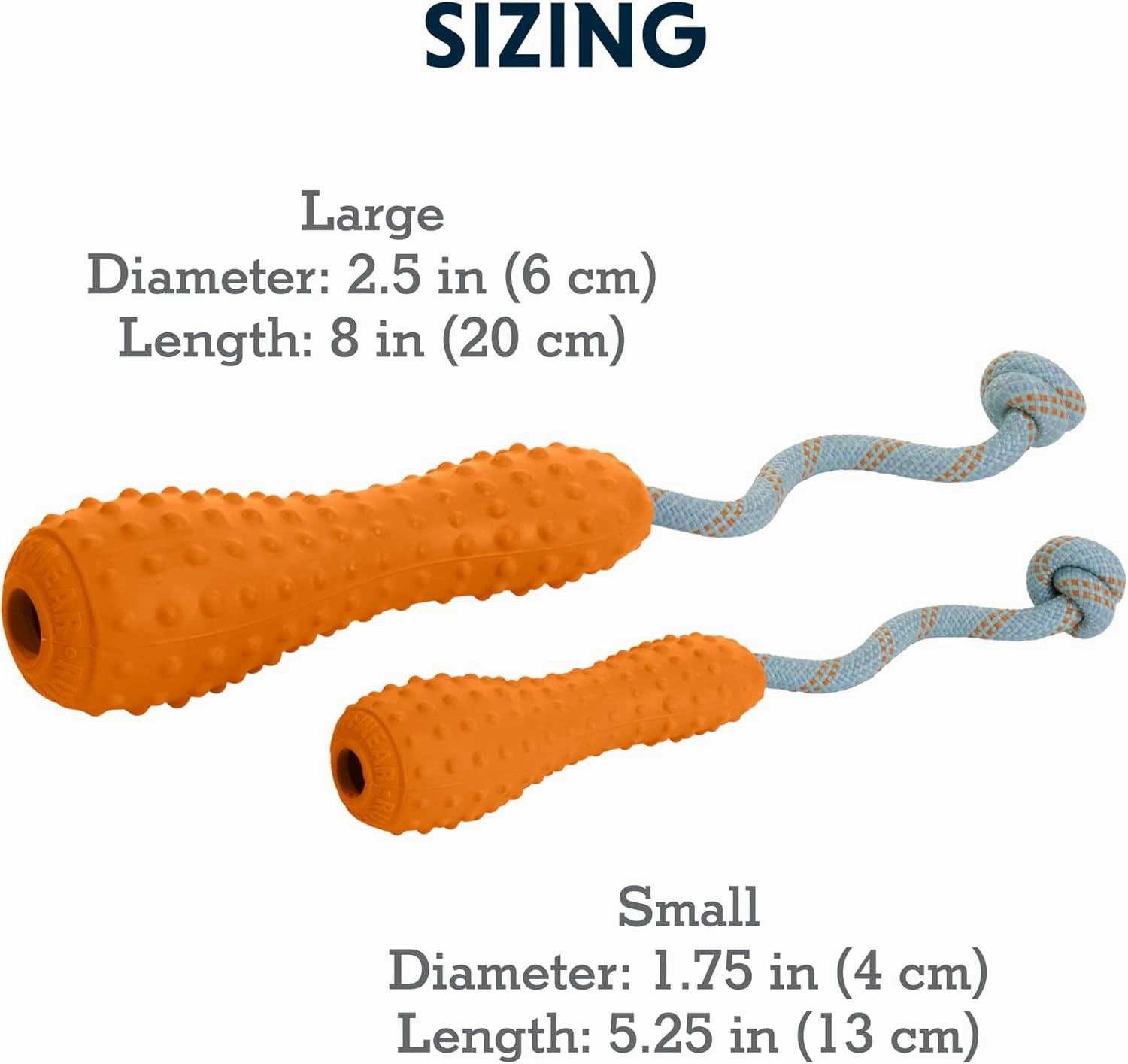 Ruffwear, Gourdo Natural Rubber Throw Toy for Dogs with Rope Handle, Campfire Orange, Large