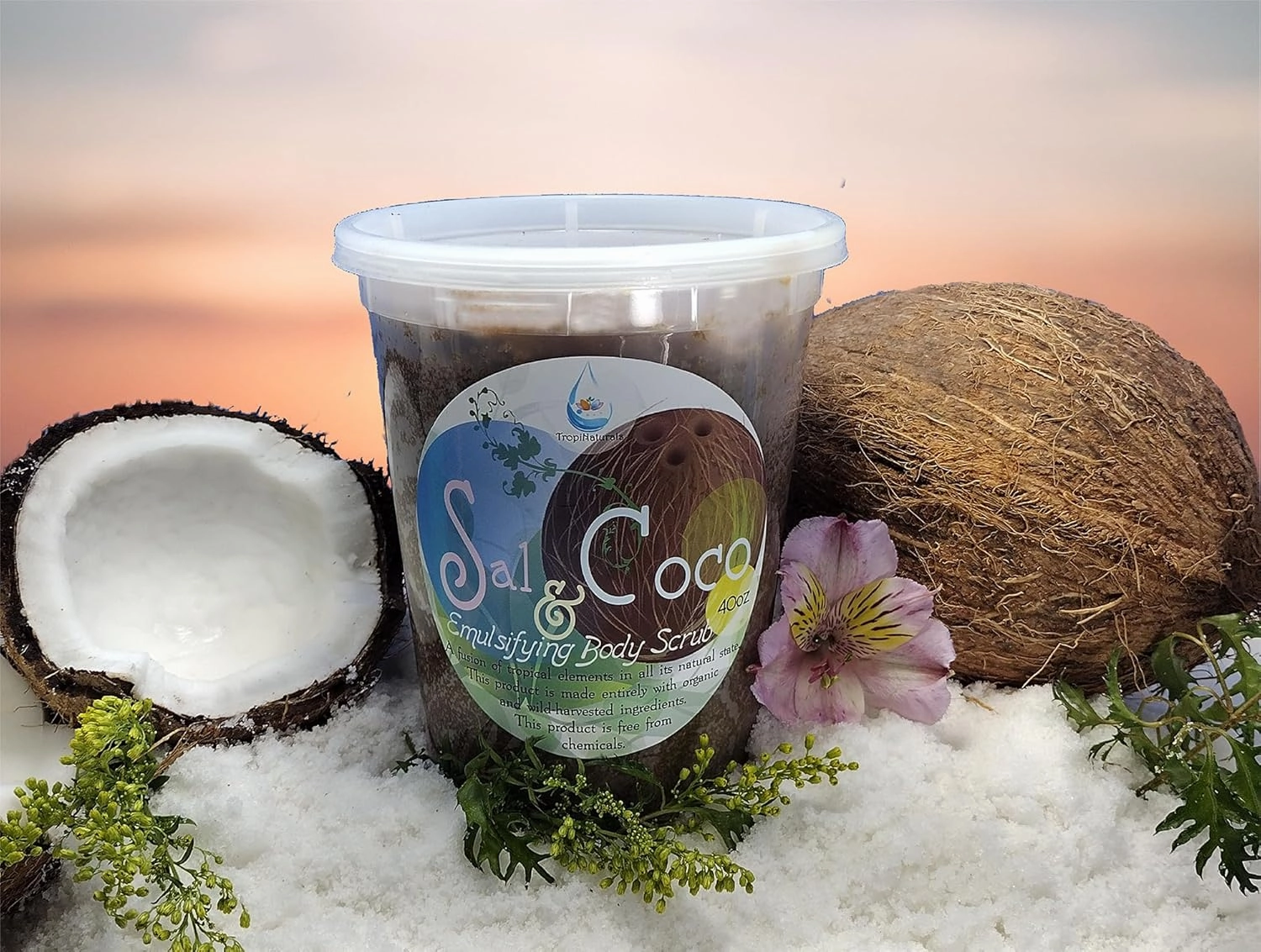 Sal & Coco Emulsifying Body Scrub 40oz