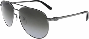 Salvatore Ferragamo Aviator Sunglasses SF157S 069 Ruthenium/Black 60mm 157