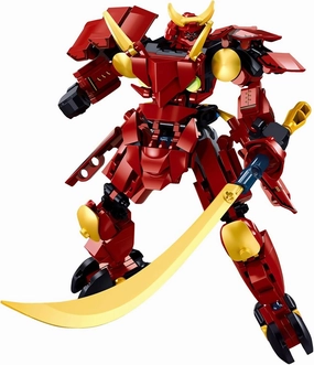 Samurai Mech Warrior Model Building Sets, Robot with Long Swords and Openable Cockpits Building Blocks Toy Set, 236 Pieces Creative Collectible Gift for Adults Man Teens Boys 6 