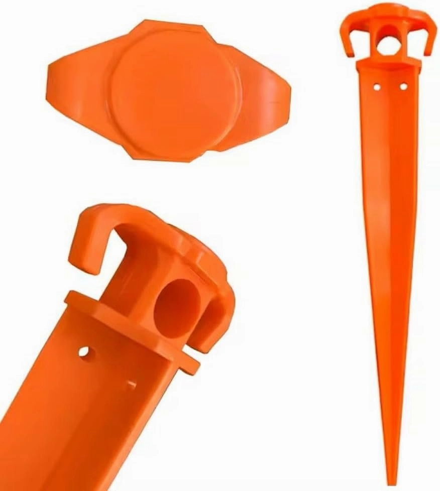Sand Tent Stakes for Beach Camping, Pop-up Canopy Ground Anchor - Pack of Six Large Heavy Duty 16" Inch Ground Pegs for Snow Sand Dirt Clay 40cm Garden Landscaping Backyard Stakes Built to Last (6)