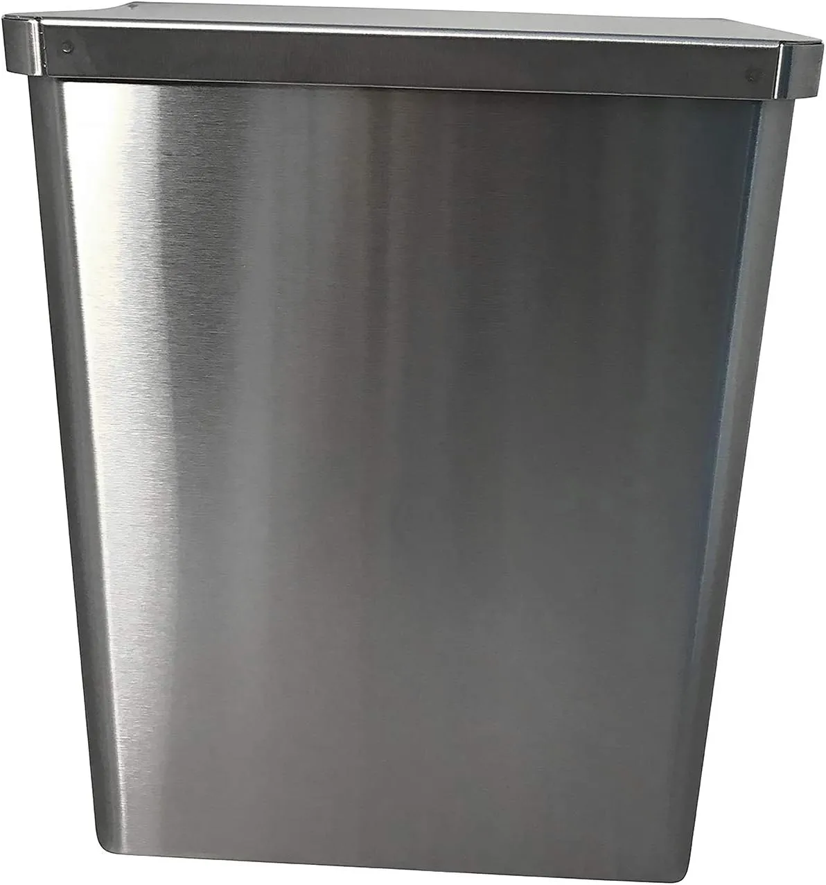 Sanitary Napkin Receptacle, Surface Mount, Steel, Measures: 7 ½ “ w x 9 3/4 “ H x 4” D (Stainless Steel)