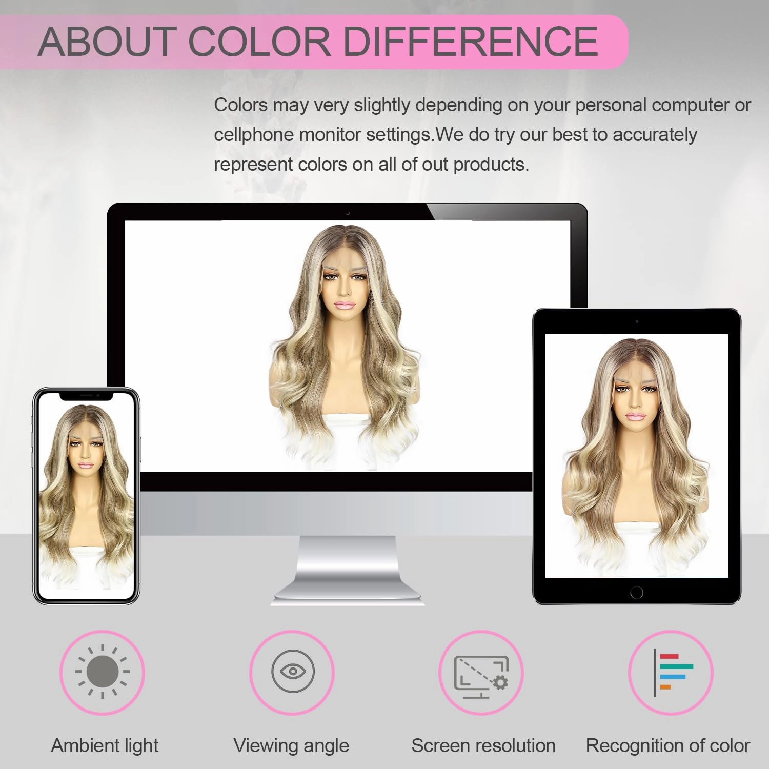 SAPPHIREWIGS 13x4 Synthetic Lace Front Wigs Highlight Brown Wig with Blonde Tips Body Wavy Heat Resistant Fiber Hair for Daily Party Use 20 Inch