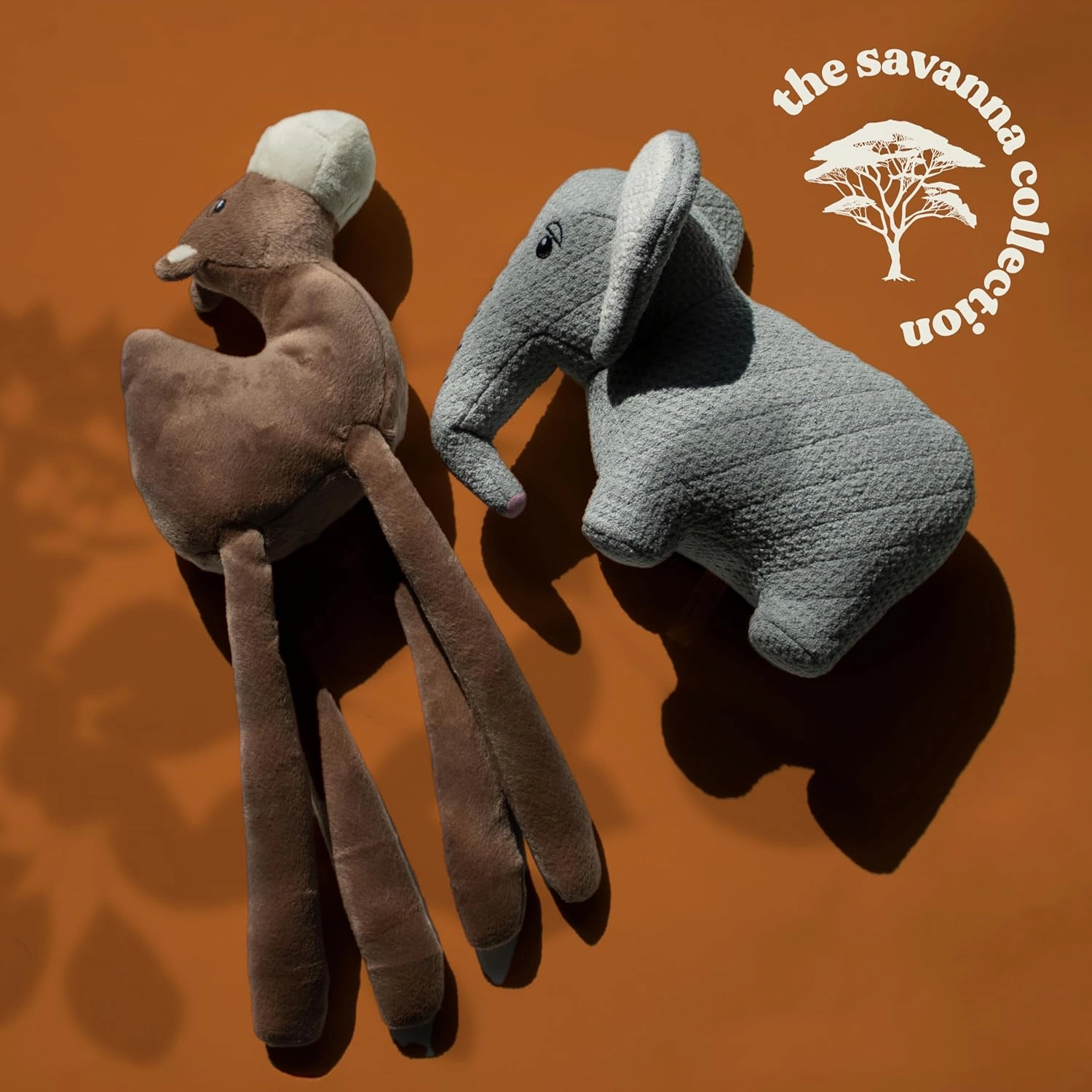 Savanna Collection Dog Toys | Jumbo Sized Calvin The Camel | Cute, Durable, & Sustainable Plush Chew Toys for Dogs 50 lbs & up | Eco Friendly & 100% Recycled Materials