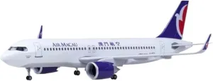 Scale 47CM Model Planes for A320 NEO Macau Airplane LED Light & Wheel Landing Gear Collected Model Plane W(No lamp)