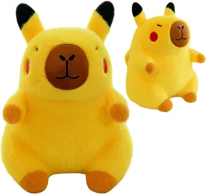 SecretCastle Capybara Plush Toys Yellow Kawaii Plushies Stuffed Animals Toy Gifts Doll Plush Pillow for Baby Boys Girls Kids,Family Chirstmas Birthday (11.8",Yellow)
