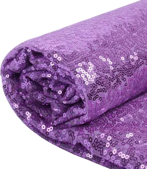 Sequin Fabric，Sequin Fabric for Fashionable Clothing、Toy Decoration、Sequin Tablecloth and DIY Etc.(5 Yard, Purple)
