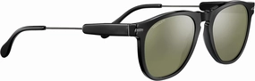 Serengetti Amboy Shiny Dark Gunmetal Shiny Black Acetate, Multi, One Size