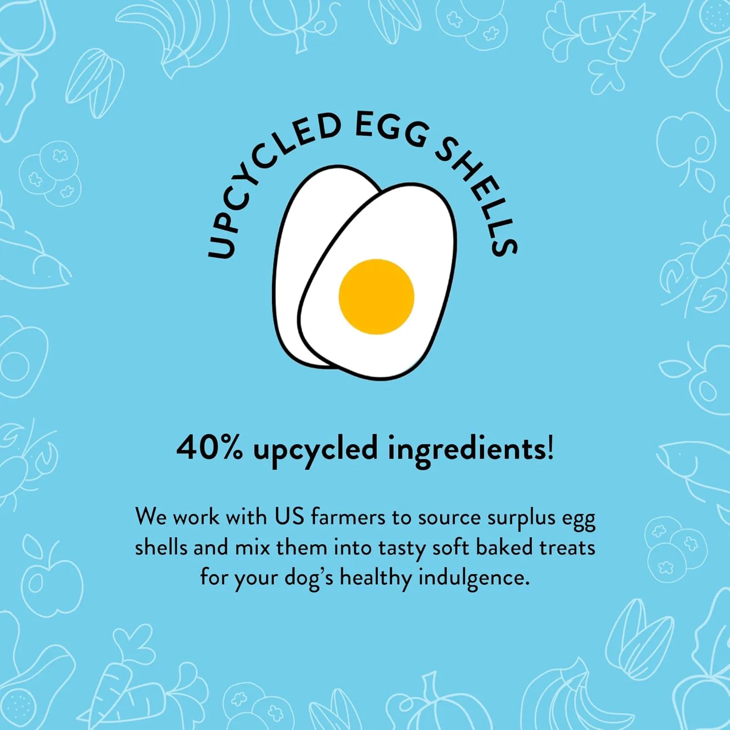 Shameless Pets Soft-Baked Dog Treats, Break an Egg - Natural & Healthy Dog Chews for Strong Bones Support with Calcium - Dog Biscuits Baked & Made in USA, Free from Grain, Corn & Soy - 3-Pack