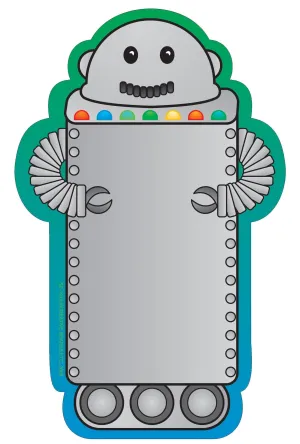 SHAPES ETC. Large Notepad - Robot