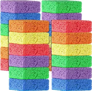 Shappy 24 Blocks Modeling Foam Clay for Kids Clay Foam Beads Education Preschool Toys for Kids Develop Creativity DIY Art Crafts, 6 Colors