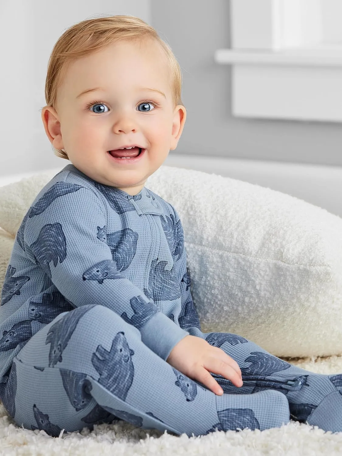 Simple Joys by Carter's Baby Boys' 2-Pack 2-Way Zip Cotton Footed Sleep and Play