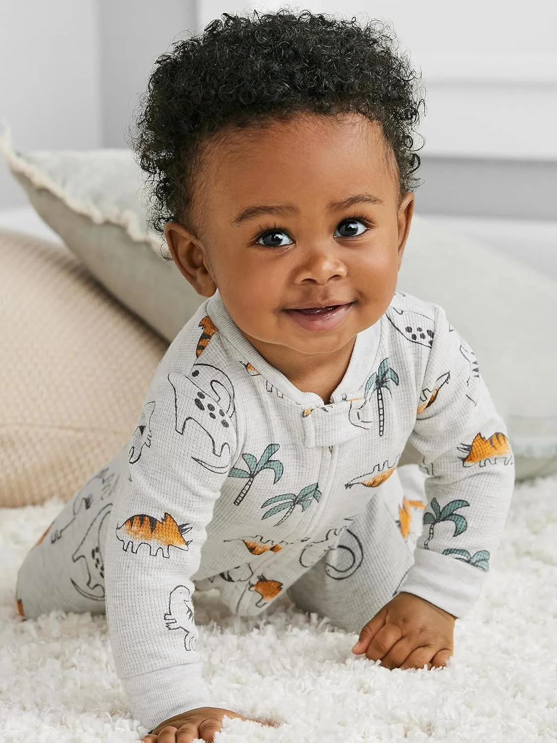 Simple Joys by Carter's Baby Boys' 2-Pack 2-Way Zip Cotton Footed Sleep and Play