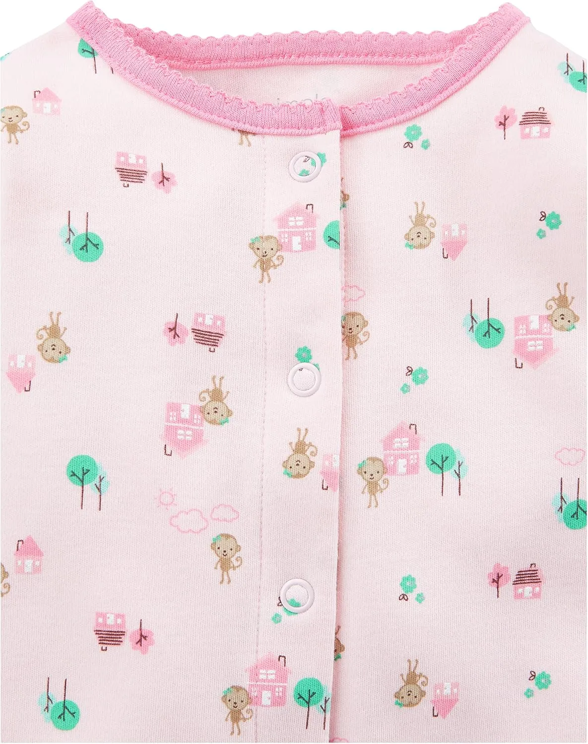 Simple Joys by Carter's Baby Girls' 2-Pack Cotton Snap Footed Sleep and Play