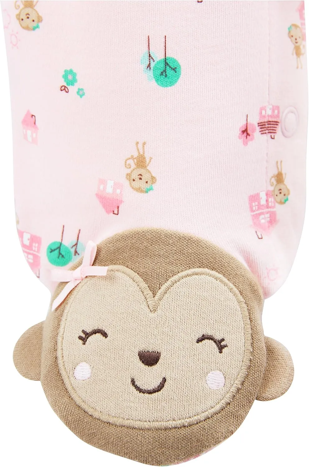 Simple Joys by Carter's Baby Girls' 2-Pack Cotton Snap Footed Sleep and Play