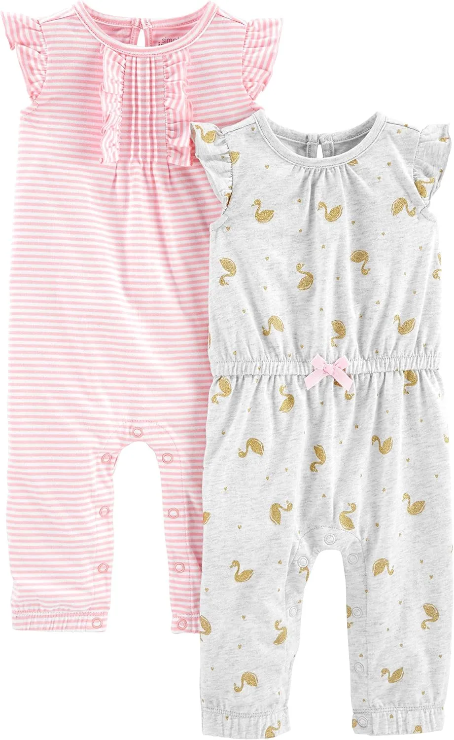Simple Joys by Carter's baby-girls 2-pack Fashion Jumpsuits