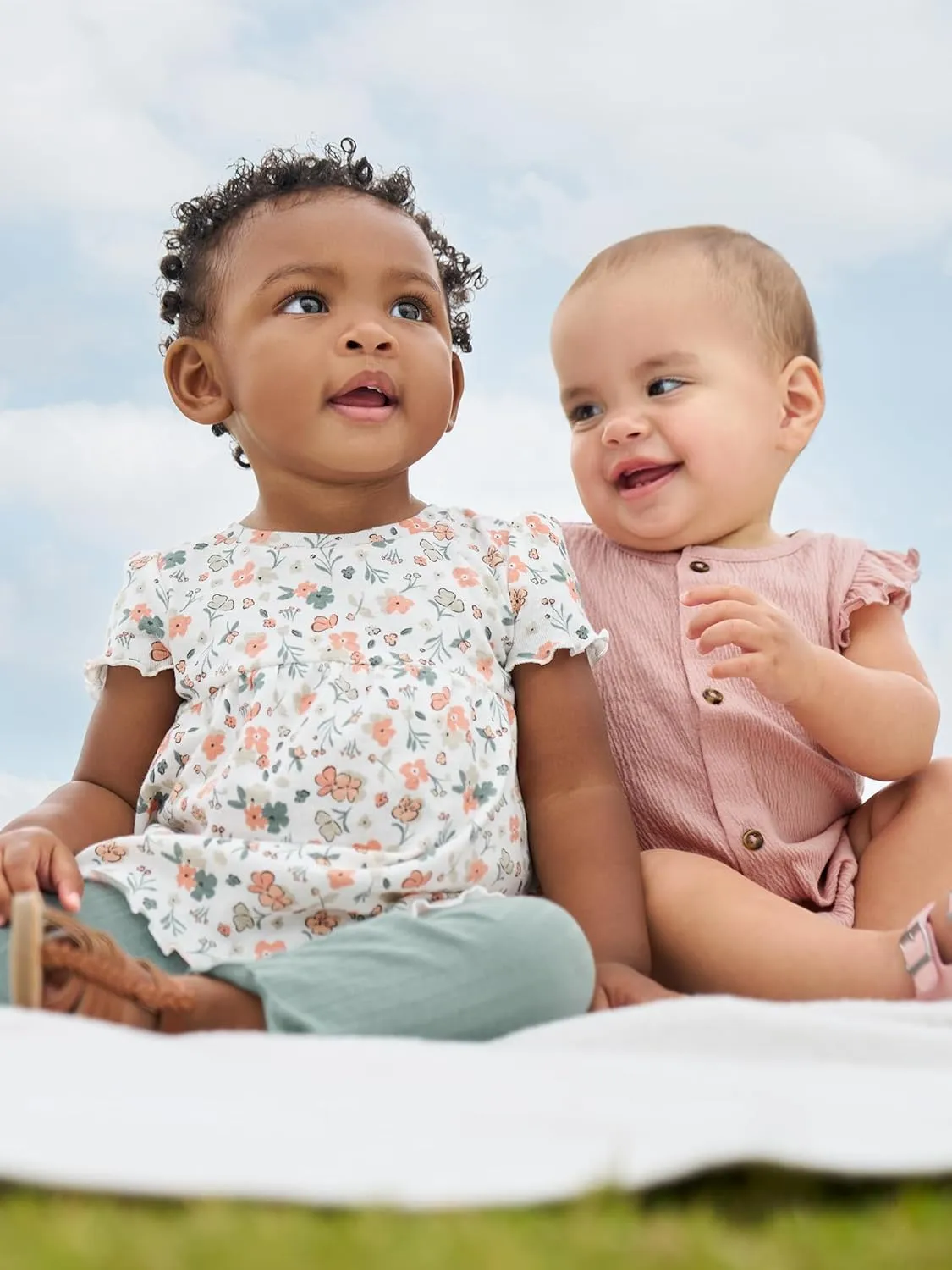 Simple Joys by Carter's baby-girls 2-pack Sleeveless Rompers
