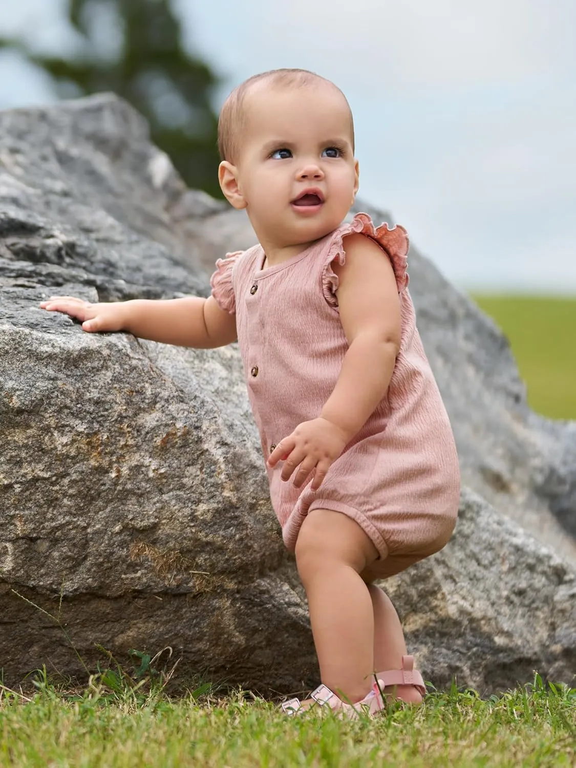 Simple Joys by Carter's baby-girls 2-pack Sleeveless Rompers