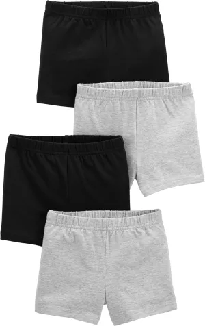 Simple Joys by Carter's Girls' 4-Pack Tumbling Shorts