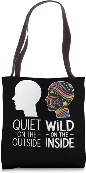 Simple Silhouette with Vibrant Color Play Tote Bag