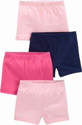 Simple Joys by Carter's Girls' 4-Pack Tumbling Shorts