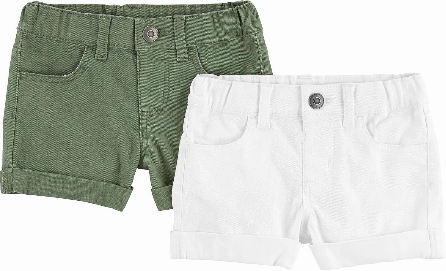 Simple Joys by Carter's Girls' Denim Shorts, Pack of 2