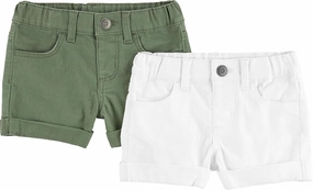 Simple Joys by Carter's Girls' Denim Shorts, Pack of 2