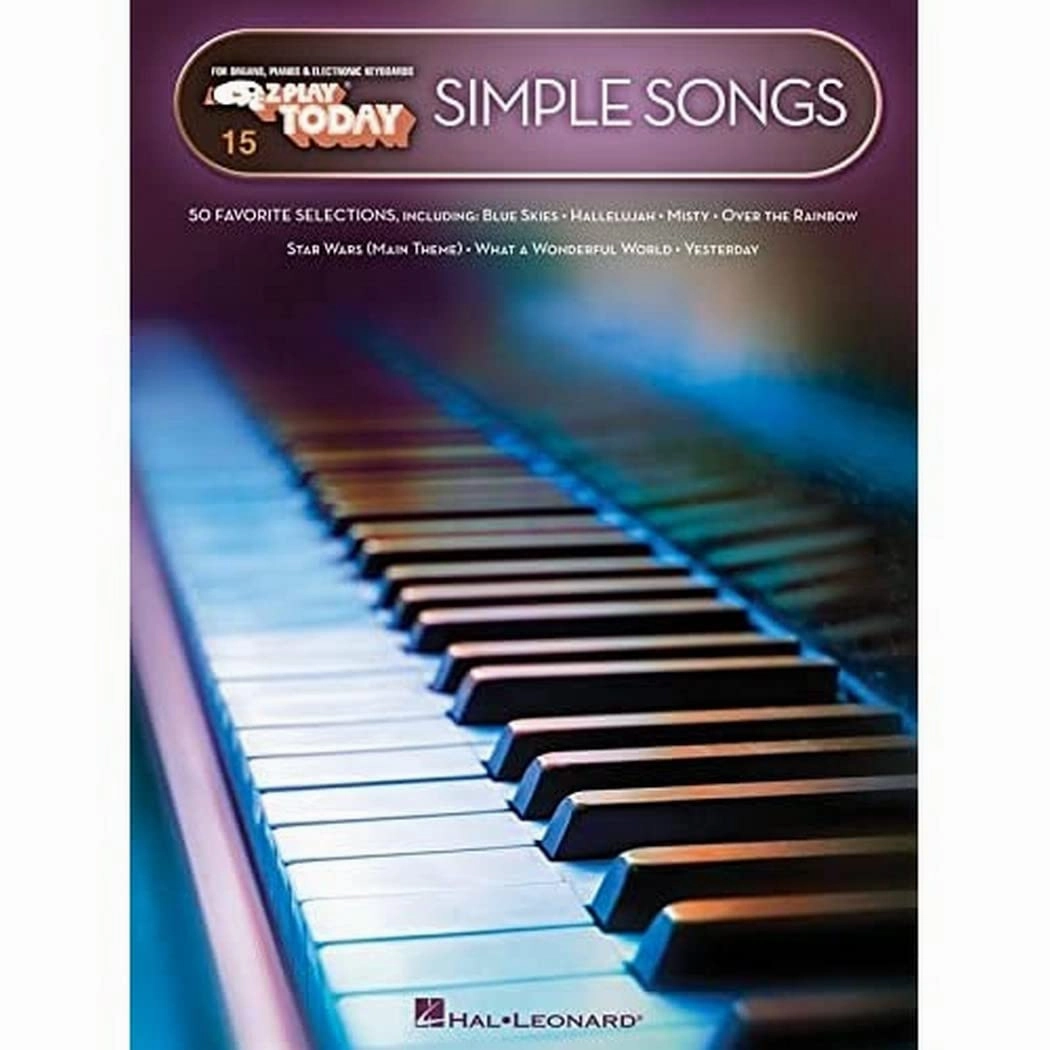 Simple Songs – E-Z Play Today Volume 15 | Easy Keyboard Sheet Music for Beginners | Includes 50 All-Time Favorites in Large Note-Name Notation | E-Z ... Piano, and Keyboard (E-Z Play Today, 15) Paperback – January 1, 2018