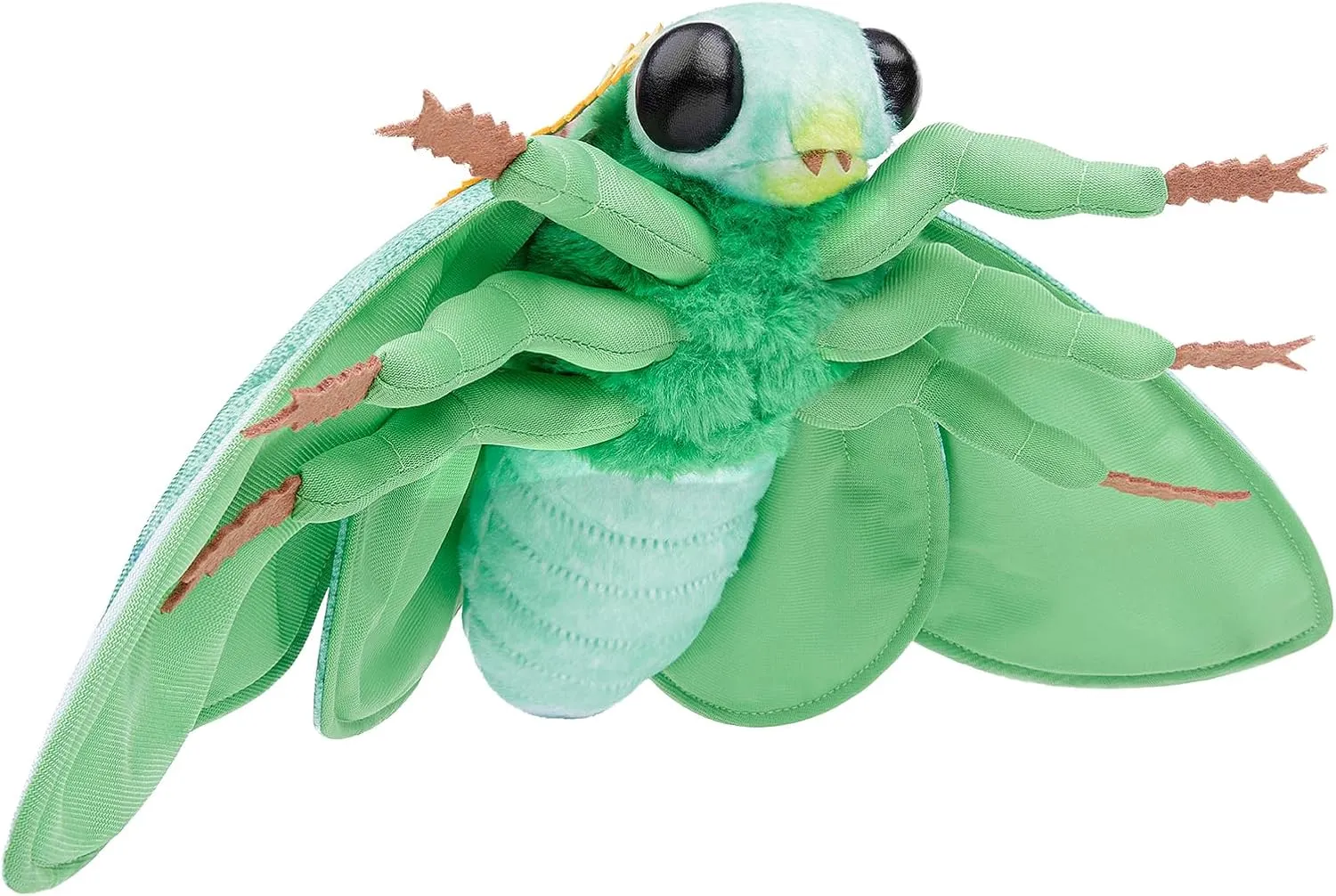 Simulation Emerald Moth Plush Toy, 26in Realistic Emerald Moth Stuffed Animal Children's Toys