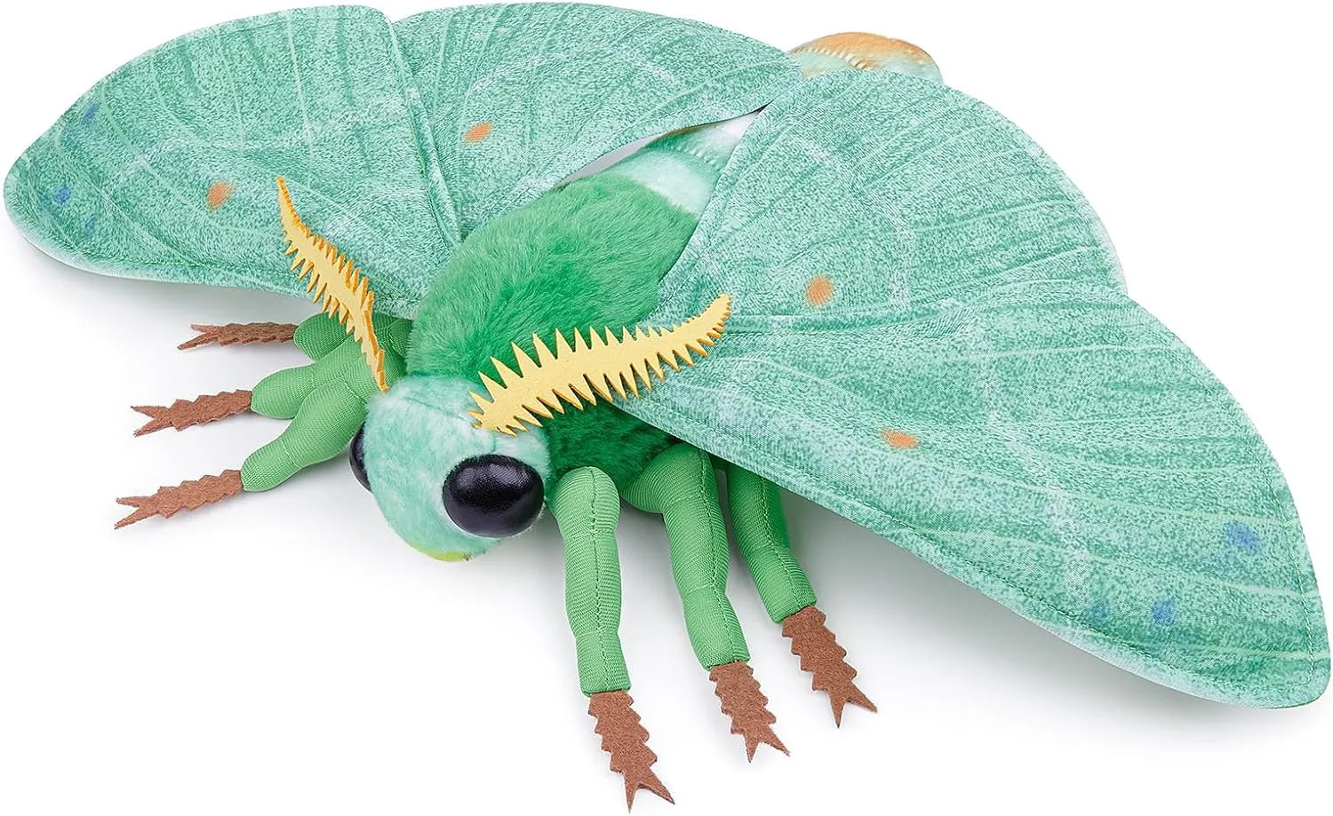 Simulation Emerald Moth Plush Toy, 26in Realistic Emerald Moth Stuffed Animal Children's Toys