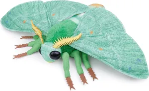 Simulation Emerald Moth Plush Toy, 26in Realistic Emerald Moth Stuffed Animal Children's Toys