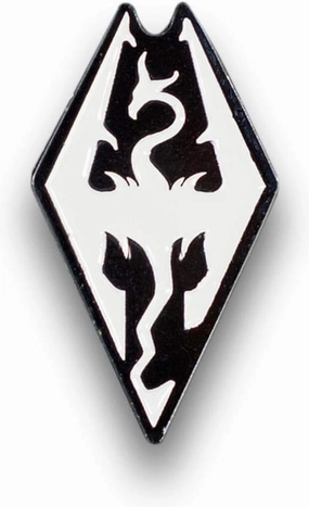 Skyrim Collectibles | Skyrim Dragon Logo Enamel Pin| Collector Pin
