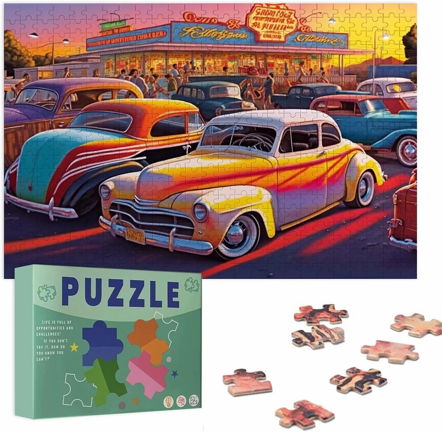 Sleeping Polar Bear Wooden Jigsaw Puzzles 500 Pieces - 500 Piece Jigsaw Puzzle 15 X 20 Inches, Fun Indoor Activity - Gift Poster, Patience Enhancing Stress Relief Gifts