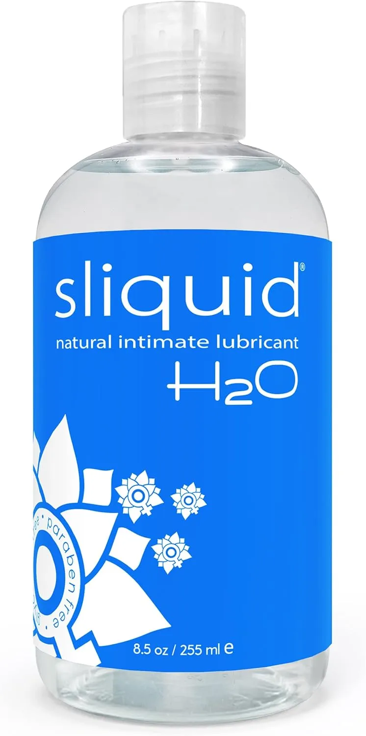 Sliquid H20 Water Based Lube, Natural Lubricant Glycerin Free Personal Lubricants, (8.5 Oz) Clear, Unscented