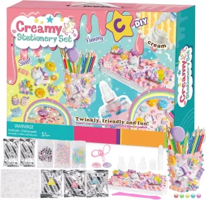 SMILESSKIDDO Clay Kit Arts and Crafts for Kids Ages 8-12, DIY Air Dry Clay Set Christmas Gift for Girls and Boys, Art Kits Pencil Case and Pen Holder Birthday for Children Age 6-12