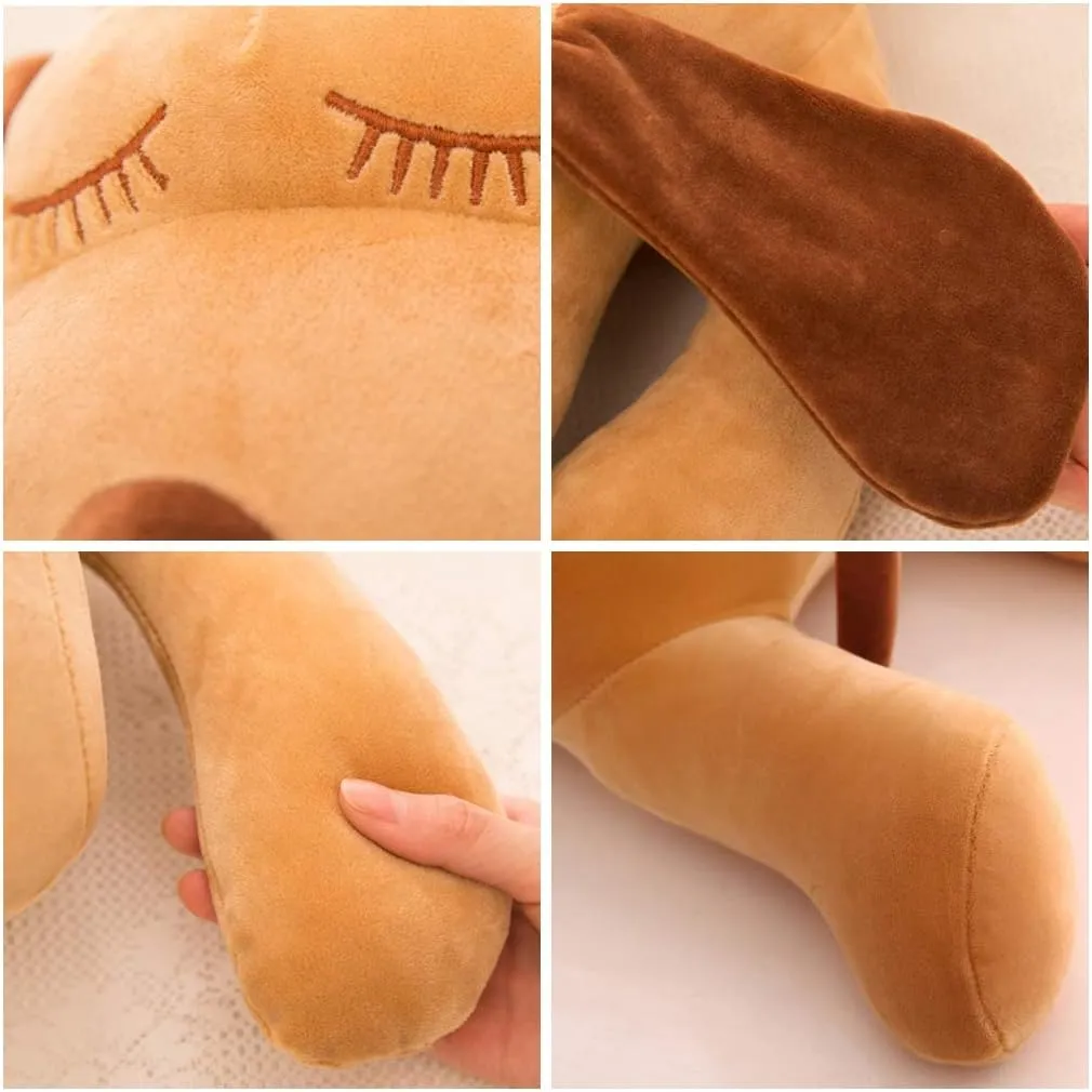 Soft Large Dog Plush Hugging Pillow, Giant Dogs Puppy Stuffed Animals Toy Gifts for Kids, 19.7"