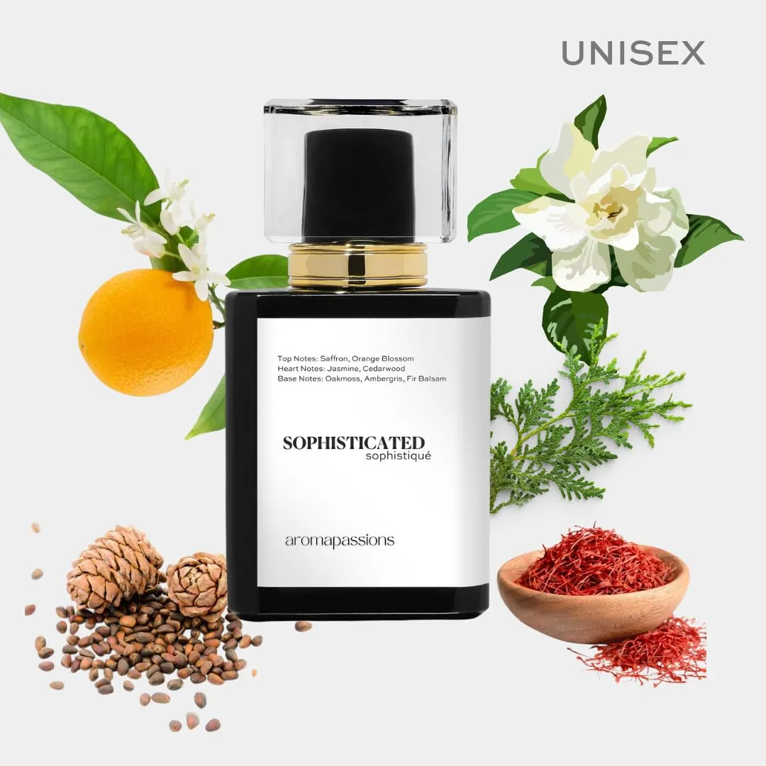 SOPHISTICATED | Inspired by BACARAT RGE 540 | Pheromone Perfume for Men Women | Extrait De Parfum | Long Lasting Dupe Clone Cologne | Essential Oil Fragrance | De Hombre Mujer