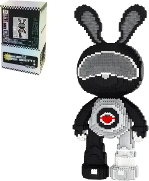 Space Boys Rabbit Animal Micro Building Blocks Set for Adults Toys Gift Kids 6550 Pieces 55cm High Series