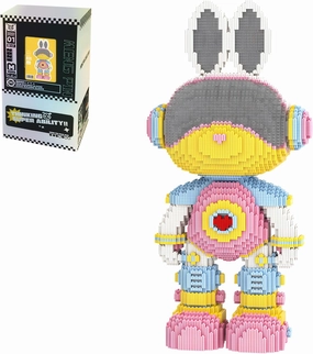 Space Girl Rabbit Animal Micro Building Blocks Set for Adults Toys Gift Kids 7550 Pieces 55cm High Series
