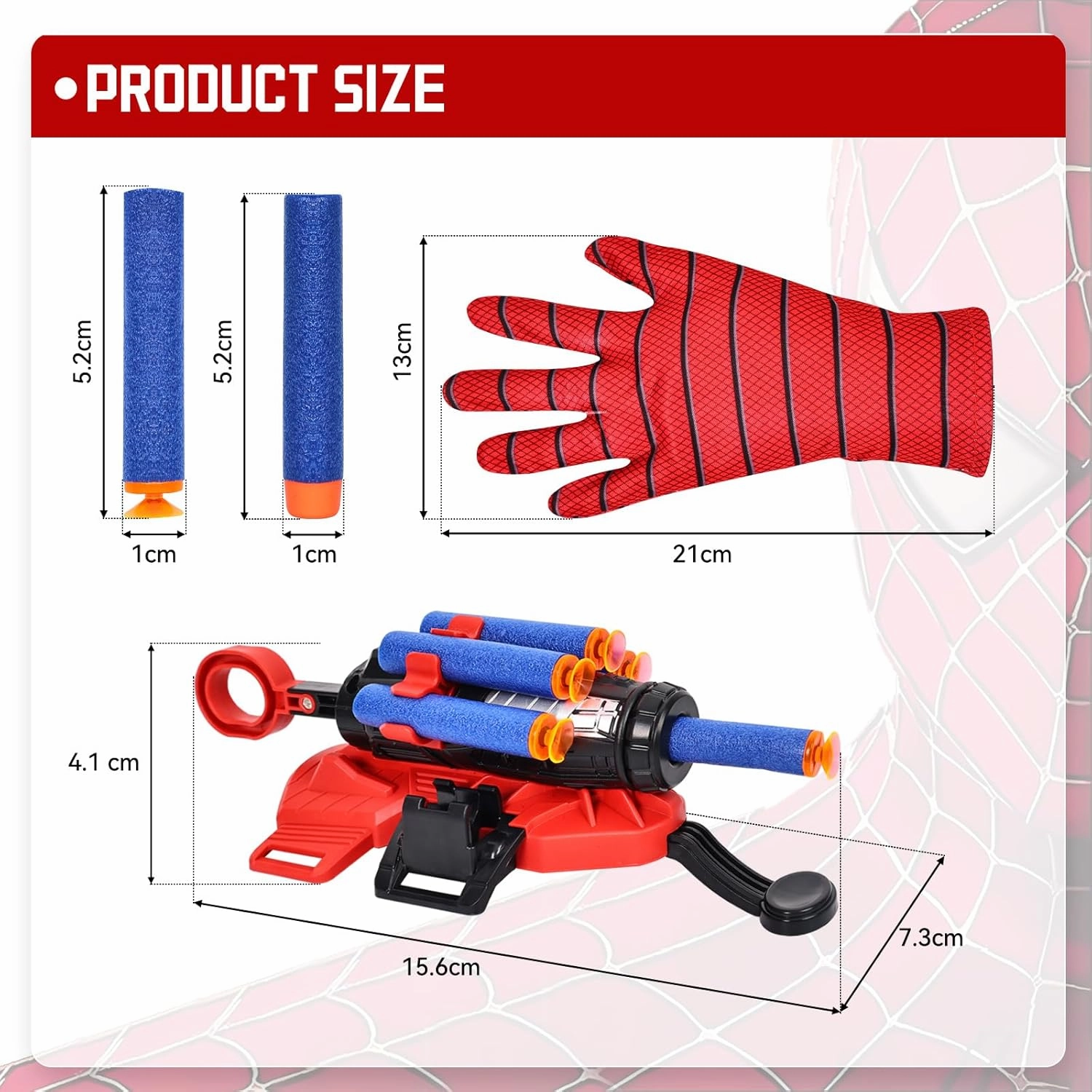 Spider Web Slinger, Spiders Web Shooters Toys for 3-5 Year Old Kids, Superheroes Spider Wrist Launcher Role-Play Set Party and Birthday Gift for 4-5-6 Year Old Boys
