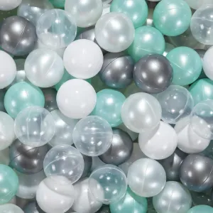STARBOLO Ball Pit Balls - 100 Pieces Crush Proof Plastic Toy Balls for Toddler Ball Pit, Ball Pit Play Tent, Baby Pool Water Toys, Kiddie Pool, Party Decoration, Photo Props