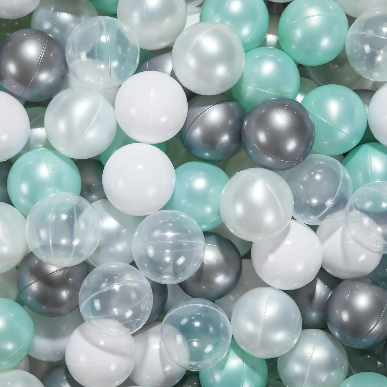 STARBOLO Ball Pit Balls - 100 Pieces Crush Proof Plastic Toy Balls for Toddler Ball Pit, Ball Pit Play Tent, Baby Pool Water Toys, Kiddie Pool, Party Decoration, Photo Props