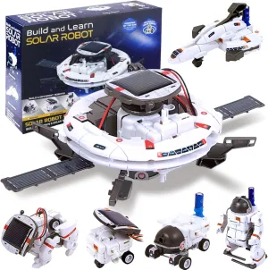 STEM 6-in-1 Education Solar Robot Toys for Age 8-13, Robotics Set Space Toys for Kids, Building Experiment Science Kits Birthday Gifts for 8 9 10 11 12 Years Old Boys Girls Teens