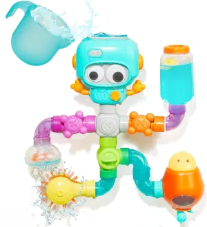 STEM Bath Toys for Kids 3-8 Years | 21 PCS DIY Assembly Water Pipe Building Kit | | Mold-Free Toddler Bathtub Wall Toys | Educational Engineering Learning Gift