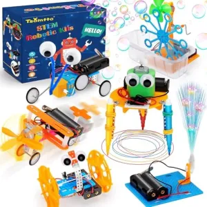 STEM Robotics Kit 6 Set Science Experiments Project Activities for Kids 6-8 8-12 Engineering Building Toy Electronic Motor Robot Craft for Boy 5 6 7 8 9 10 12  Year Old Girl Gift Summer Outdoor Toy