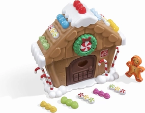 Step2 My First Gingerbread House, Kids Interactive Christmas Toy, Includes 20 Piece Toy Accessories to Decorate, Made of Durable Plastic, For Toddlers 1  Years Old