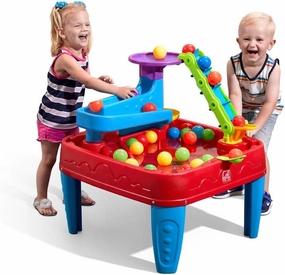 Step2 Stem Discovery Ball Table, Kids Water Table Activity Sensory Playset, Summer Outdoor Toys, 13 Piece Water Toy Accessories, For Toddlers 2  Years Old