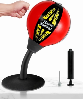 Stress Relief Toy–Strong Suction Desktop Punching Bag for Office and Bedroom, Boxing Bag for Anger Management and Workout Fun